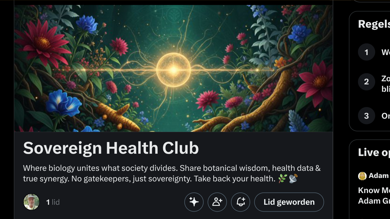 Sovereign Health Club – community for botanical wisdom and terrain theory